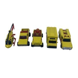Vintage Hot Wheels Lot of 5 Rescue Series Vehicles - See Description for Details